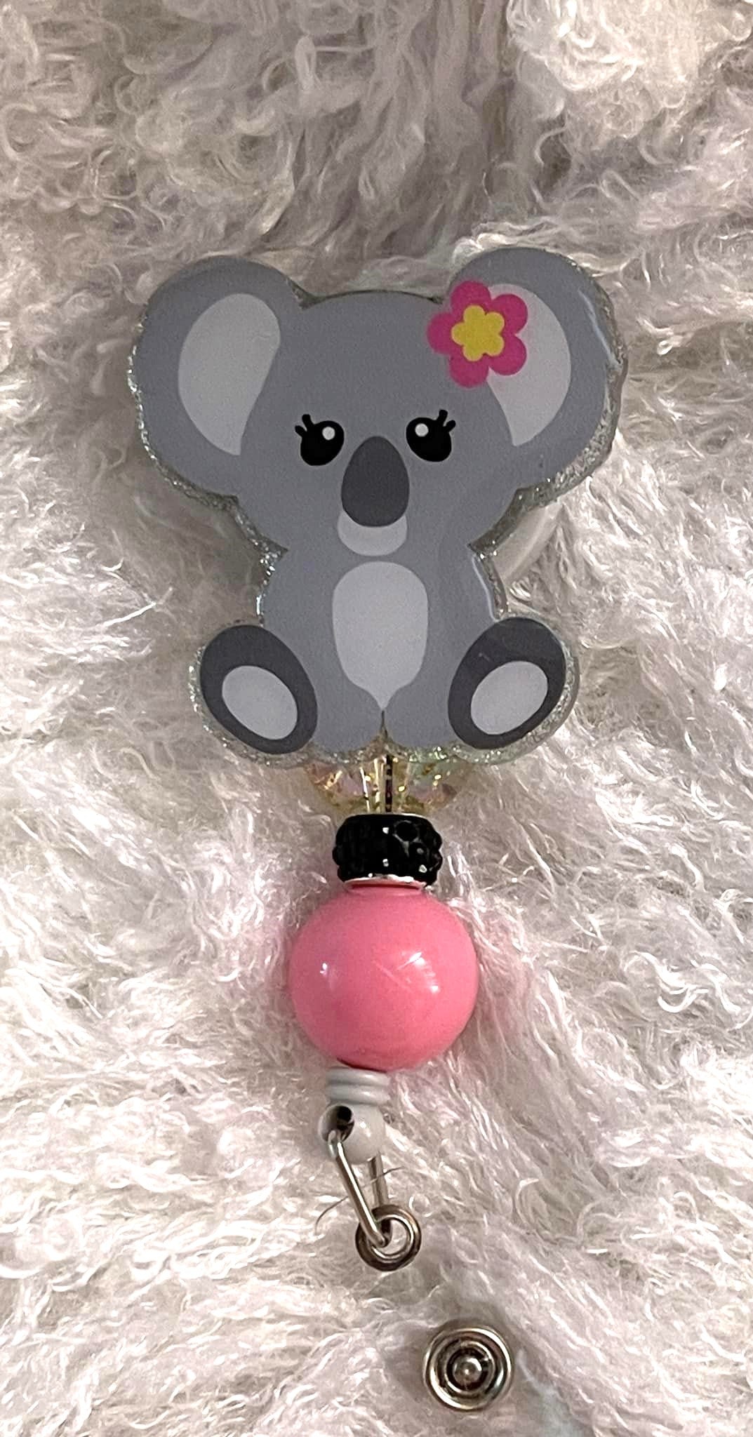 Adorable Koala Resin Badge Reel – Cute & Functional ID Holder