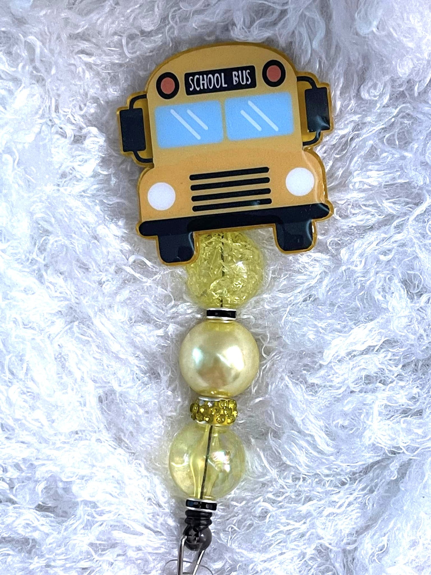 School Bus Badge Reel