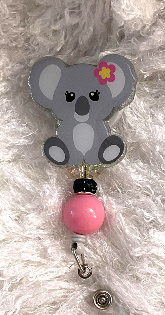 Adorable Koala Resin Badge Reel – Cute & Functional ID Holder