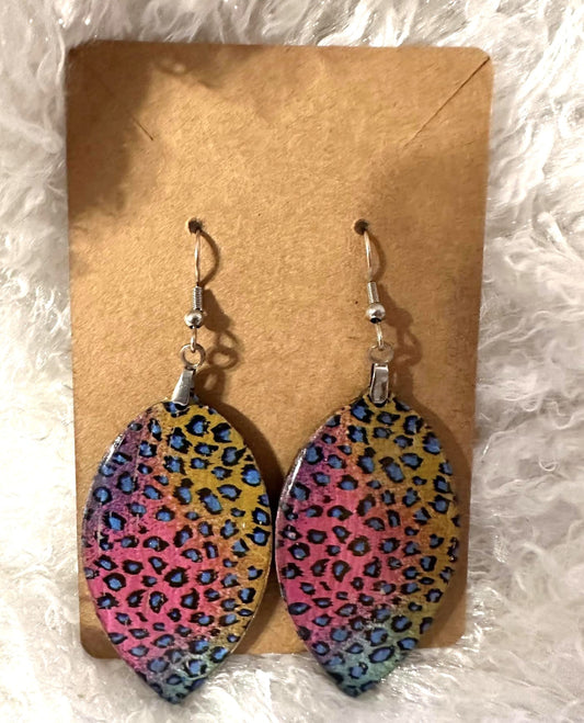 Leopard Print Multicolor Earrings
