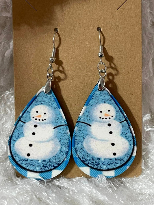 Snowman Earrings