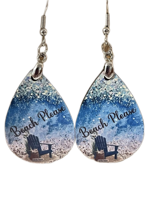 Handcrafted Beach Chair Earrings